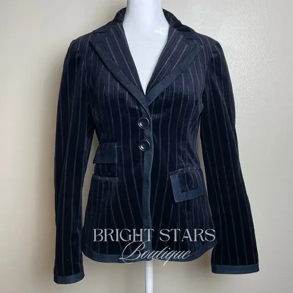 Extremely Rare Velvet Blazer ASO Rosalie Hale Twilight Promotional Images Blue - Picture 5 of 12